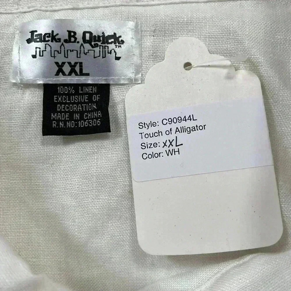 Jack B. Quick Alligator Detail Jacket Size XXL - Picture 8 of 8